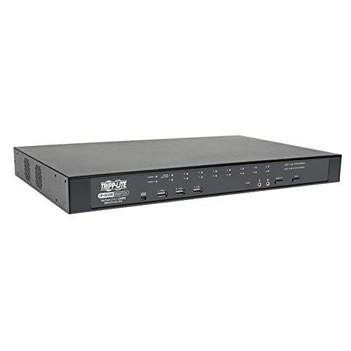 Tripp Lite Cat5 KVM Switch Over IP 16-Port W/Virtual Media 2 Users 1URM TAA (B064-016-01-IPG)