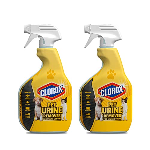 Clorox Pet Urine Remover for Stains and Odors, 24 FL Oz. (2 Pack)