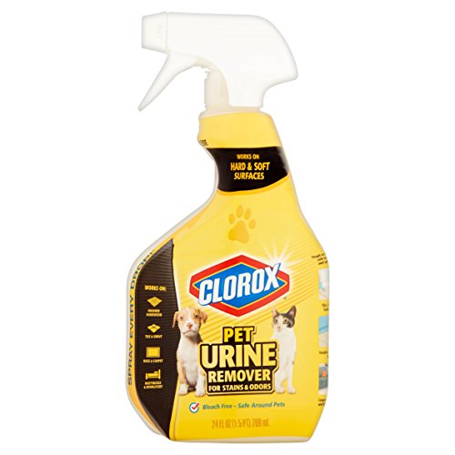 Clorox Pet Urine Remover for Stains and Odors, Spray Bottle, 24-Ounces