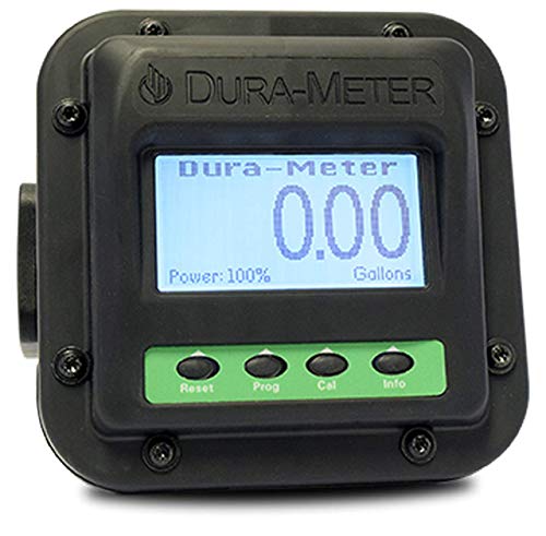 Dura Products DP-3000V Dura Meter  Fluid Flow Meter w/ Lexan Faceplate, Viton Seals, Backlit Display, 2 - 22GPM Flow Rate, 40 PSI | Metering Supplies