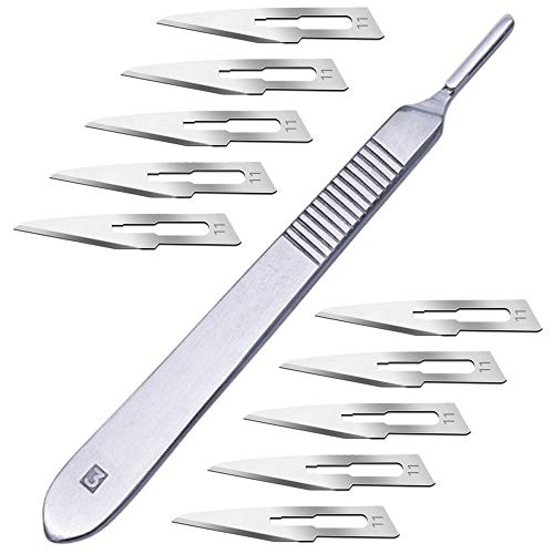 SURGICAL ONLINE 100 Scalpel Blades #11 and includes One Handle #3