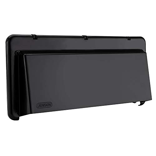 RecPro RV Range Vent Exterior Cover with Locking Damper | Black