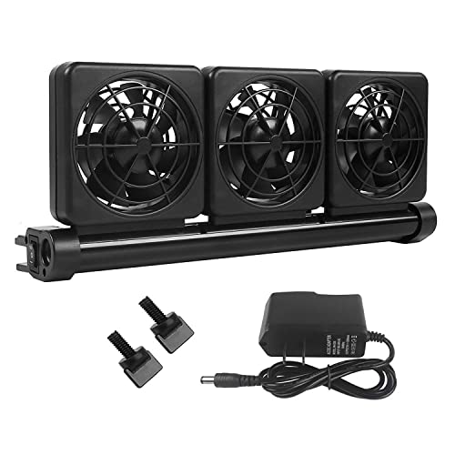 Petzilla Aquarium Chiller, Fish Tank Cooling Fan System for Salt Fresh Water (3-Fan)