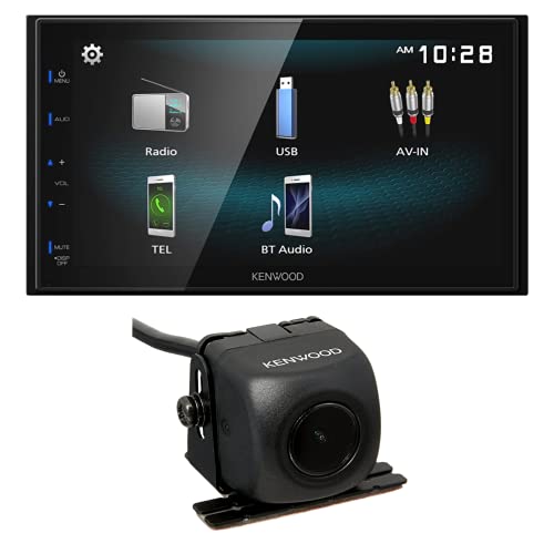 Kenwood DMX125 / DMX125BT / DMX125BT 6.8 Digital Multimedia Receiver with Bluetooth | Plus Kenwood CMOS-130 Rearview Camera with Universal Mounting Hardware