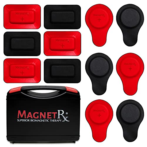 MagnetRX Biomagnetic Magnets Kit  Imanes para Biomagnetismo Mdico  Dr Goiz Magnets for Biomagnetism Bio Magnet Pair  Round & Rectangular 3600 Gauss Magnets (12 Units)