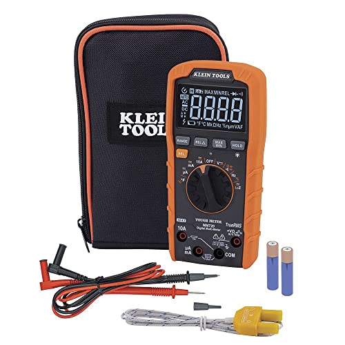 Klein Tools MM720 Digital Multimeter, Auto-Ranging TRMS, Low Impedance (LoZ), 1000V AC/DC Voltage, 10A AC/DC Current, 60 MOhmsResistance