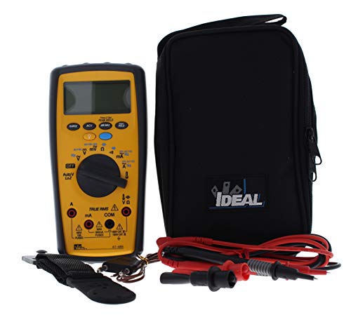 IDEAL INDUSTRIES INC. 61-486 Commercial Grade Multimeter with Low Impedance,TRMS, Cap, Freq, NCV, Temp, AC/DC Voltage Detection, CATIII for 1000v, CATIV for 600v