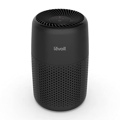 LEVOIT Air Purifiers For Bedroom Home, HEPA Filter -Cleaner With Fragrance Sponge For Better Sleep, -Filters Smoke, Allergies, Pet Dander, Odor, Dust, Office, Desktop, Portable, Core Mini, Black