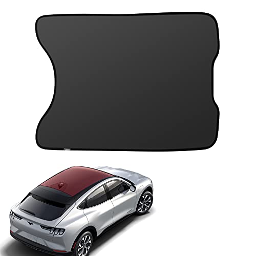 BASENOR Glass Roof Sunshade for 2023 2022 2021 Ford Mustang Mach-E Top Window UV Sunroof Shade Foldable Heat Insulation Cover