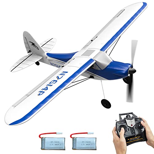 VOLANTEXRC RC Plane 4-CH Control with Aileron RC Aircraft Plane Ready to Fly with 6-axis Stabilizer System One-Key Aerobatic Perfect for Beginner Practice (761-4 RTF)