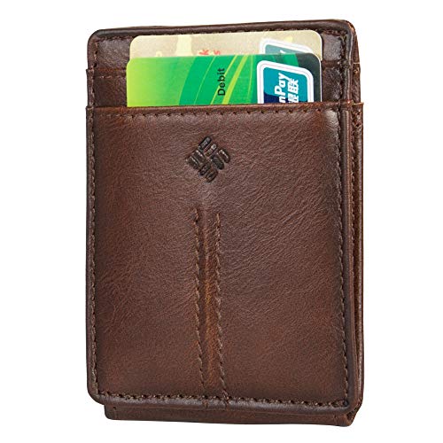 Columbia Men's RFID Wide Front Pocket Wallet With Magnetic Money Clip