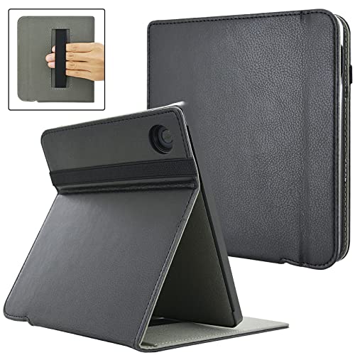 DMLuna Case for Kobo Libra 2 7" 2021 Release, Ultra Slim Lightweight Folio Stand Premium PU Leather Protective Cover with Auto Sleep/Wake Function, Black