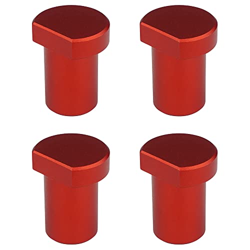 4 Pack Aluminum Alloy Bench Dogs Woodworking Clamp for 3/4 Inch (19mm) Dog Hole (Red)