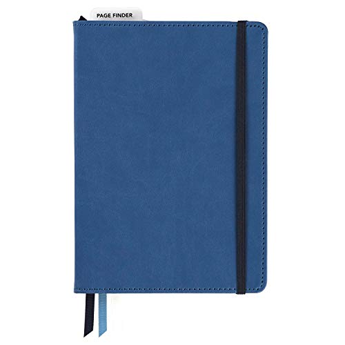 C.R. Gibson Blue Leatherette Freestyle 2019 Organizer and Planner Dot Grid Notebook, 6'' W x 8.5'' L, 240 Pages