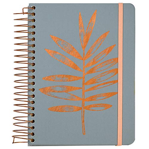 C.R. Gibson Copper Leaf Three-In-One Blank, Lined, and Dot Grid Notebook, 6.25'' W x 8.3'' L, 480 Pages