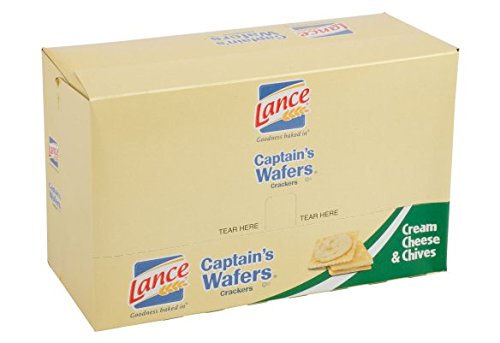 Lance Captain's Wafers Cream Cheese & Chives Sandwich Crackers [20-pack caddy]