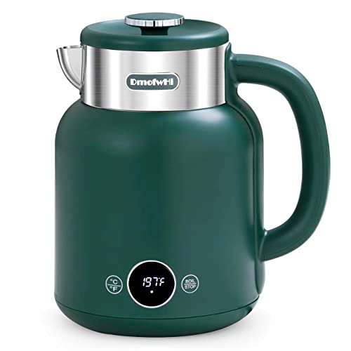 DmofwHi Electric Kettle with TEMP Digital Display(/), 1.5L Stainless Steel Electric Hot Water Kettle, Auto Shut Off, Boil-Dry Protection, 1200W Electric Tea Kettle -Deep Green