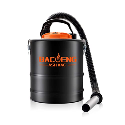 BACOENG Standard 4 Gallon 6.6Amp Ash Vacuum Cleaner with Blow Function for Pellet Stoves, Wood Stoves and BBQ Grills