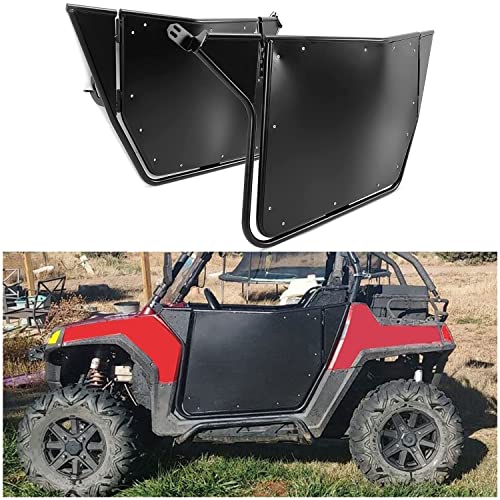 HECASA Aluminum Suicide Doors Compatible with 2008-2014 Polaris RZR RZR-S XP 900,800 2012-2021 RZR 570 UTV Metal Doors Black