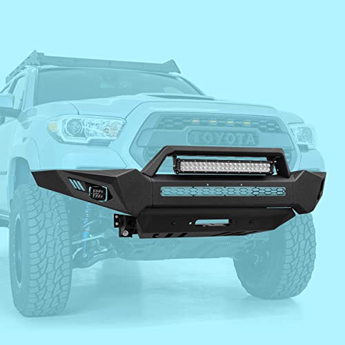 TKMAUTO Black Front Bumper for Toyota Tacoma 2nd Gen 2005-2015