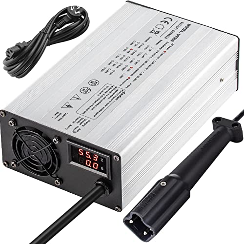 VEVOR 48 Volt 15 Amp Golf Cart Battery Charger with G29 Drive/LED Club Car Battery Charger Aluminum Shell Power Wise for Ez Go Yamaha