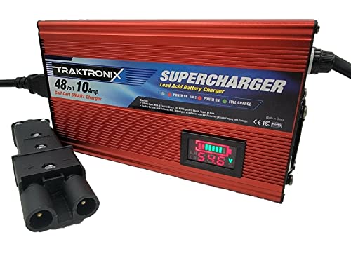 TRAKTRONIX 10 AMP Yamaha G19-G22 Battery Charger for 48 Volt Golf Carts