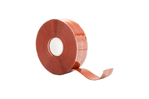 BSTFLEX 1" x 36' Red Self-Fusing Silicone Tape, Hose Repair Tape, Heavy Duty and Leak Proof Rubber Hose Tape, Pipe Repair Tape for Water Leaks, (0.5mm in Thickness)