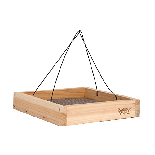 Nature's Way Bird Products CWF3 Cedar Platform Tray Bird Feeder