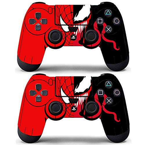 Decal Moments PS4 Controllers Skin Vinly Decals Stickers Covers Skin Spider (Pack of 2)