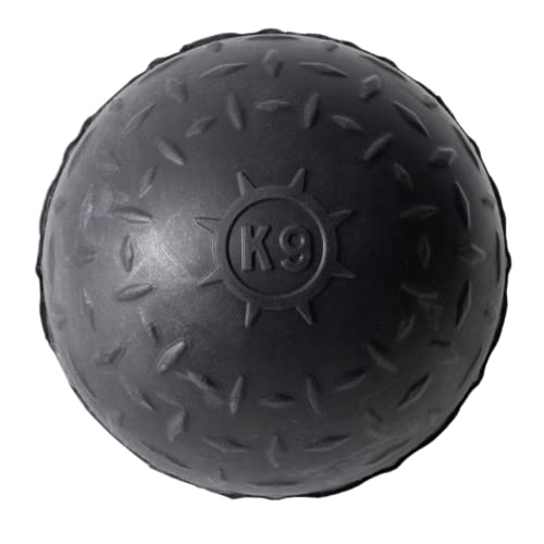Ultra Durable Solid Dog Ball - Lifetime Replacement Guarantee - Aggressive Chewer Approved - Made in USA - Medium/Large Dogs - Safe & Non-Toxic Natural Rubber - Monster K9 Dog Toys