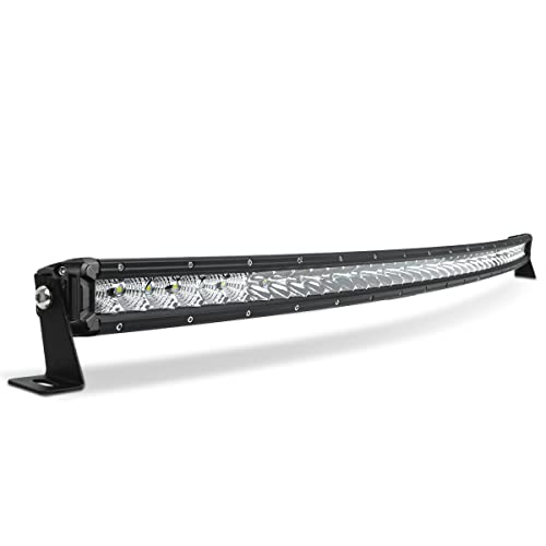 LIGHTPLUS Led Light Bar 42 Inch 360W 11152lm Spot Flood Combo Beam Curved Single Row Led Light Bar Automotive Light Bar Super Bright Driving Light Fog Lights Boat Light Led Work Lightbars