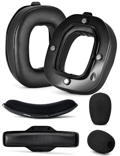 A40 TR Mod Kit  defean Replacement Earpads and Headband Compatible with Astro Gaming A40 TR Headset,Ear Cushions, Upgrade High-Density Noise Cancelling Foam, Added Thickness (Black Protein)