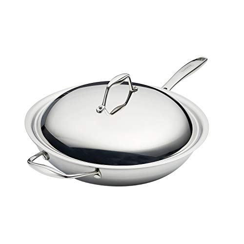 Tramontina Tri-Ply Clad Wok Stainless Steel 12 inch, 80116/046DS