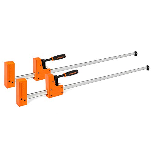 Jorgensen 48-inch Bar Clamps, 90Cabinet Master Parallel Jaw Bar Clamp Set, 2-pack