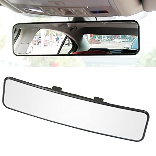 Kitbest Rear View Mirror, Universal Interior Clip On Panoramic Rearview Mirror to Reduce Blind Spot Effectively  Wide Angle  Convex  For Cars, SUV, Trucks