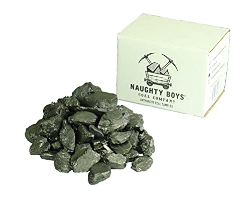 Naughty Boys Coal Company 2 pounds of Anthracite Nut Coal Used for Black Smithing, Heating and Gifts.