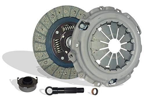 Clutch Kit (08-046) | Compatible with Civic Dx Gx Lx Ex Hf Touring Ex-L Dx-G Sport Lxs 2006-2014 1.8L l4 GAS SOHC | Naturally Aspirated HD Woven Organic Sprung Disc