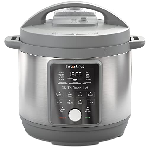 Instant Pot Duo Plus, 6-Quart Whisper Quiet 9-in-1 Electric Pressure Cooker, Slow Cooker, Rice Cooker, Steamer, Saut, Yogurt Maker, Warmer & Sterilizer, Free App with 1900+ Recipes, Stainless Steel