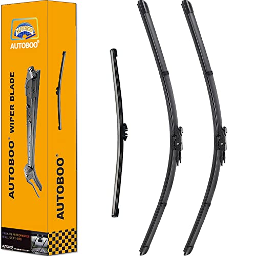 AUTOBOO 28"+28" Windshield Wipers with 11" Rear Wiper Blade Replacement for Ford Escape 2013-2019 -Original Factory Quality (Pack of 3)