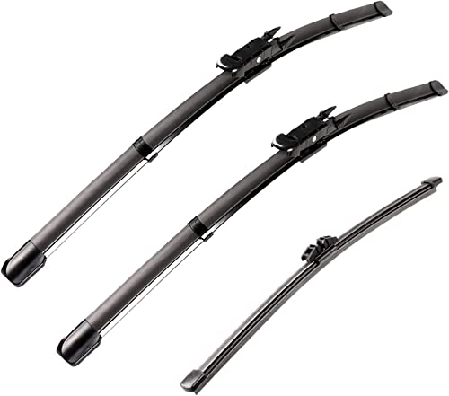 3 Wiper Factory Replacement For Ford Escape MK3 2013-2019 Kuga MK2 2012-2018 Fusion MK2 Wagon 13-2017 Mondeo MK5 Estate 15-2019 Original Equipment Wiper Blade - 28"/28"/11" (Set of 3) Pinch Tab