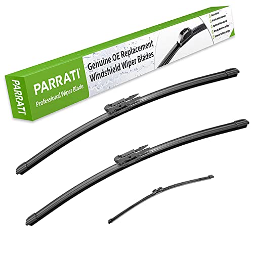 PARRATI High Performance Premium All-Season Automotive Windshield Wipers with Rear Wiper Blades, Replacement for Ford Escape 2013-2019,Easy to Install 28"+28"+11"(Set of 3)