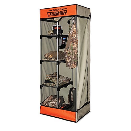 Scent Crusher Flexible Portable Hunter Travel Closet with Ozone Generator for Scent Removal