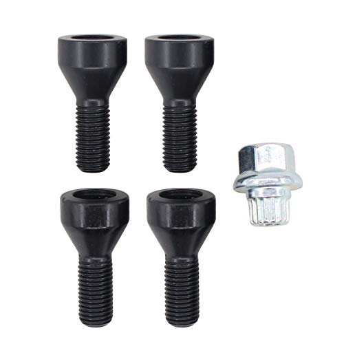 NewYall Set of 5 Security Wheel Bolts Lock Nuts and Master Key