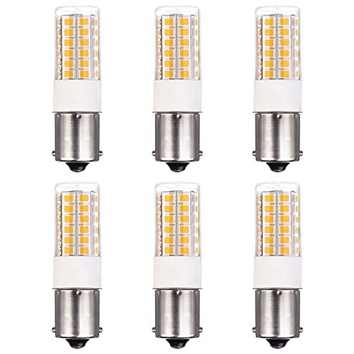 Makergroup BA15s Single Contact Bayonet LED 12V S8 1141 1156 LED Light Bulb 3W 2700K-3000K for Outdoor Landscape Lighting Path Deck Lights RV Lighting Warm Color 6pcs