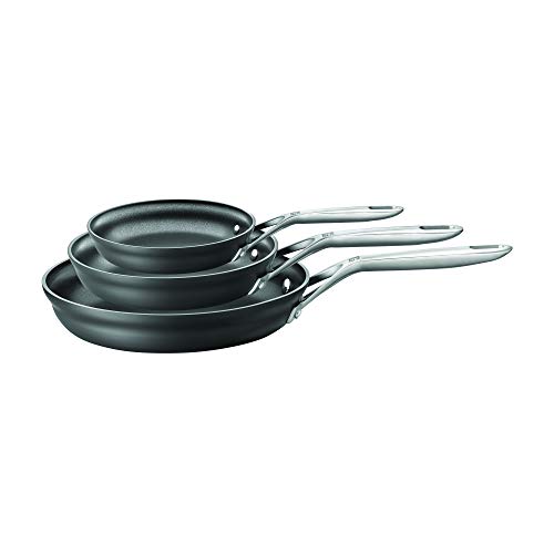 ZWILLING J.A. Henckels ZWILLING Motion Hard Anodized 3-pc Aluminum Nonstick Fry Pan Set, Black