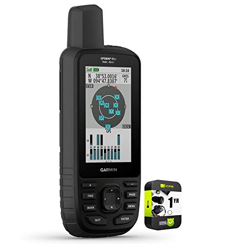 Garmin 010-02431-00 GPSMAP 66sr Handheld Navigator 3 inch Color Display Bundle with 1 YR CPS Enhanced Protection Pack