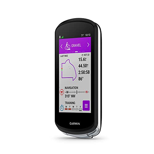 Garmin Edge 1040 Solar, GPS Bike Computer with Solar Charging Capabilities, On and Off-Road, Spot-On Accuracy, Long-Lasting Battery, Device Only