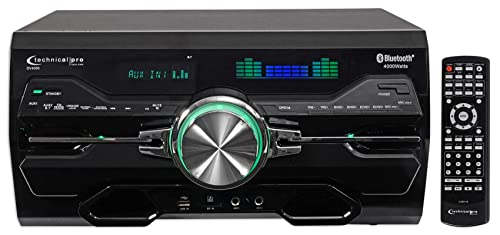 Technical Pro 4000w Karaoke Receiver/Amplifier/DVD/CD-G Player, Bluetooth/USB/FM