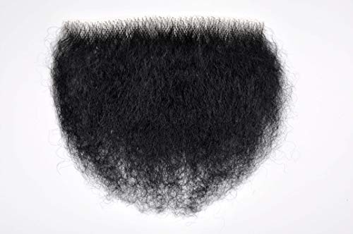 MakupArtist Pubic Toupee Merkin Human Hair Big Bush Unisex in 4 Colors High Density 8 grams Black