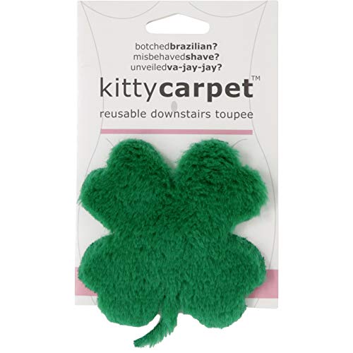 Kitty Carpet Reusable Downstairs Toupee Merkin Wig, Gag Gift for Women (Lucky Shamrock Green)